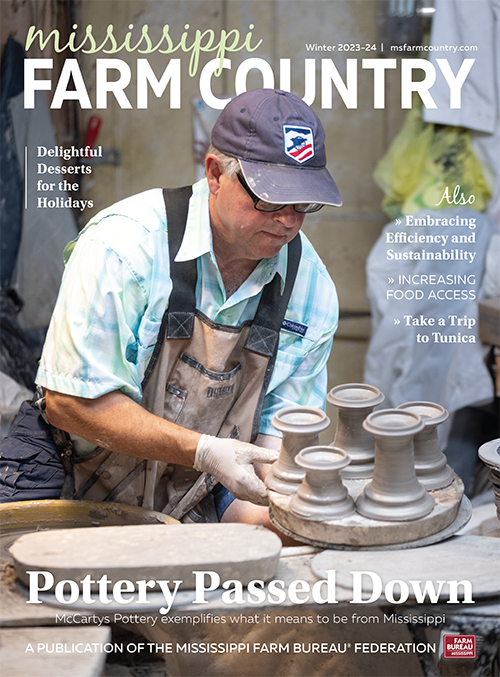 Cover of Winter 2023-24 issue of Mississippi Farm Country magazine